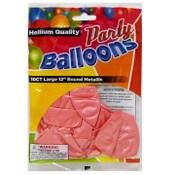 Wholesale - 10ct HELIUM QUALITY METALLIC ROSE GOLD PARTY BALLOONS C/P 48, UPC: 840929054414